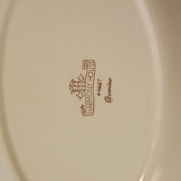 Vintage Mid Century Harmony House Platter in Domino Pattern - Picture 2 of 4